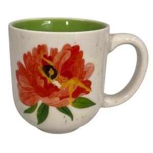 Hallmark Oana Befort Women in Flower Ceramic Coffee Mug Speckled Green Interior